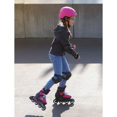 Rückansicht von ROLLERBLADE Fitness Skates Kinder pink-light green
