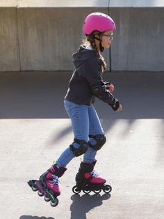 Rückansicht von ROLLERBLADE Microblade Inline-Skates Kinder pink-light green