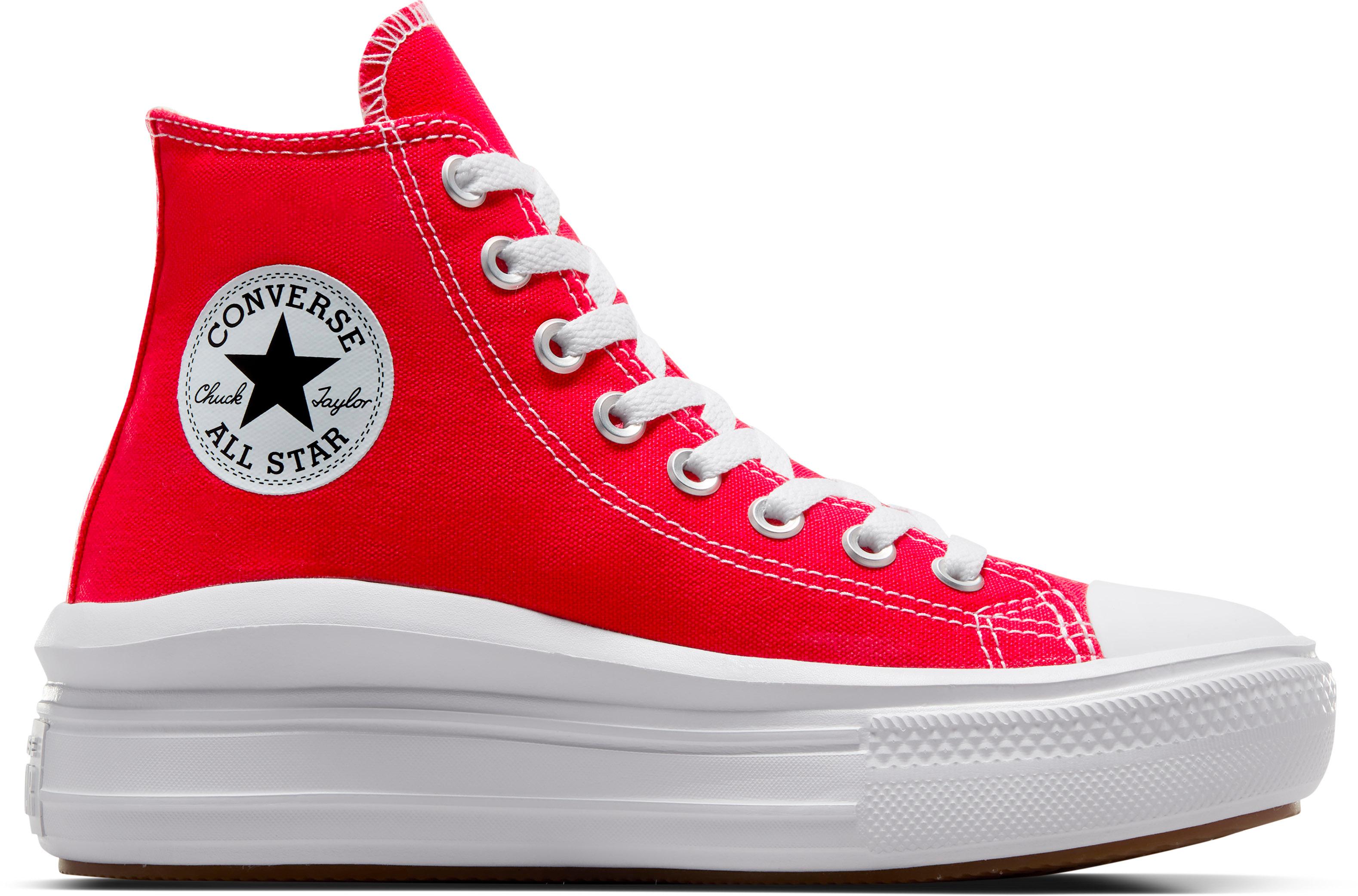 CONVERSE CHUCK TAYLOR ALL STAR MOVE Sneaker Damen red white gum im Online Shop von SportScheck kaufen