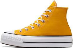 Rückansicht von CONVERSE CHUCK TAYLOR ALL STAR LIFT Sneaker Damen yellow-white-black