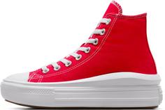 Rückansicht von CONVERSE CHUCK TAYLOR ALL STAR MOVE Sneaker Damen red-white-gum