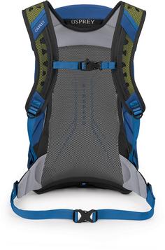 Rückansicht von Osprey Hikelite Tour 24 Wanderrucksack astology blue-blue flame