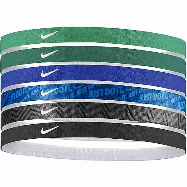 Nike 6 PK PRINTED Haarband Damen stadium green-malachite-white
