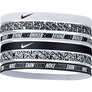 Nike 6 PK PRINTED Haarband Damen white-white-white
