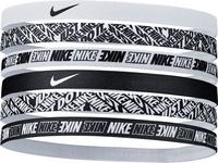 Nike 6 PK PRINTED Haarband Damen - white-white-white