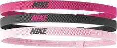 Nike ELASTIC 2.0 3 PK Haarband Damen spark-gridiron-pink glaze