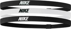 Nike ELASTIC 2.0 3 PK Haarband Damen black-white-black