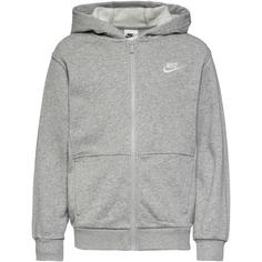 Nike NSW CLUB Sweatjacke Kinder dk grey heather-base grey-white