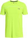 Under Armour Rush Wordmark Funktionsshirt Herren - high-vis yellow-white-black