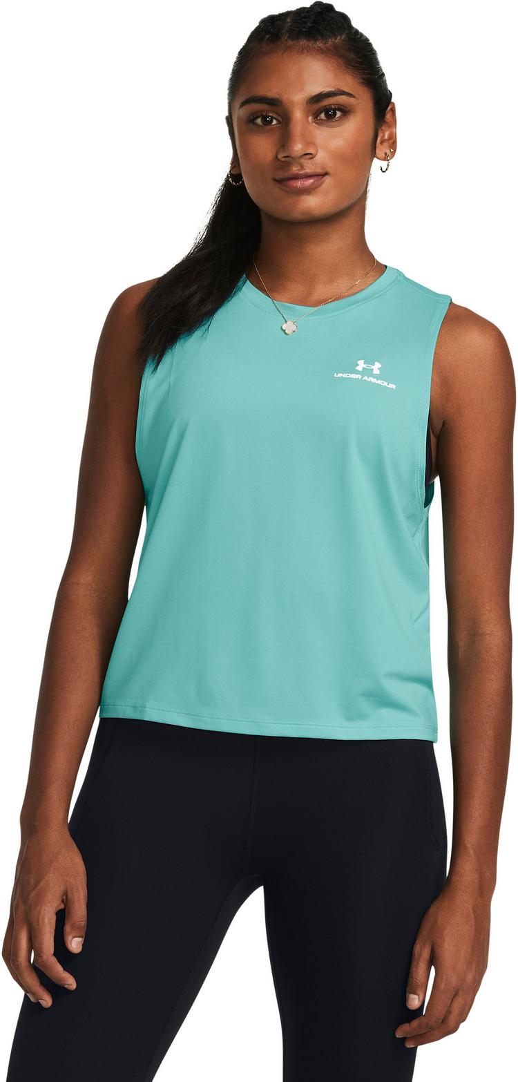 Under Armour Under Armour Rush Energy Croptop Damen - radial turquoise-white - 0 | SportScheck