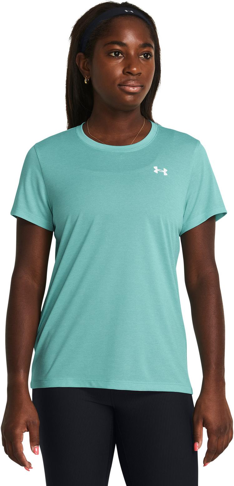Under Armour Under Armour Tech Bubble Funktionsshirt Damen - radial turquoise-white - 0 | SportScheck