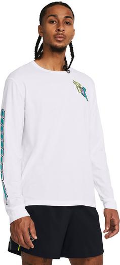 Rückansicht von Under Armour RUN EVERYWHERE Funktionsshirt Herren white-circuit teal