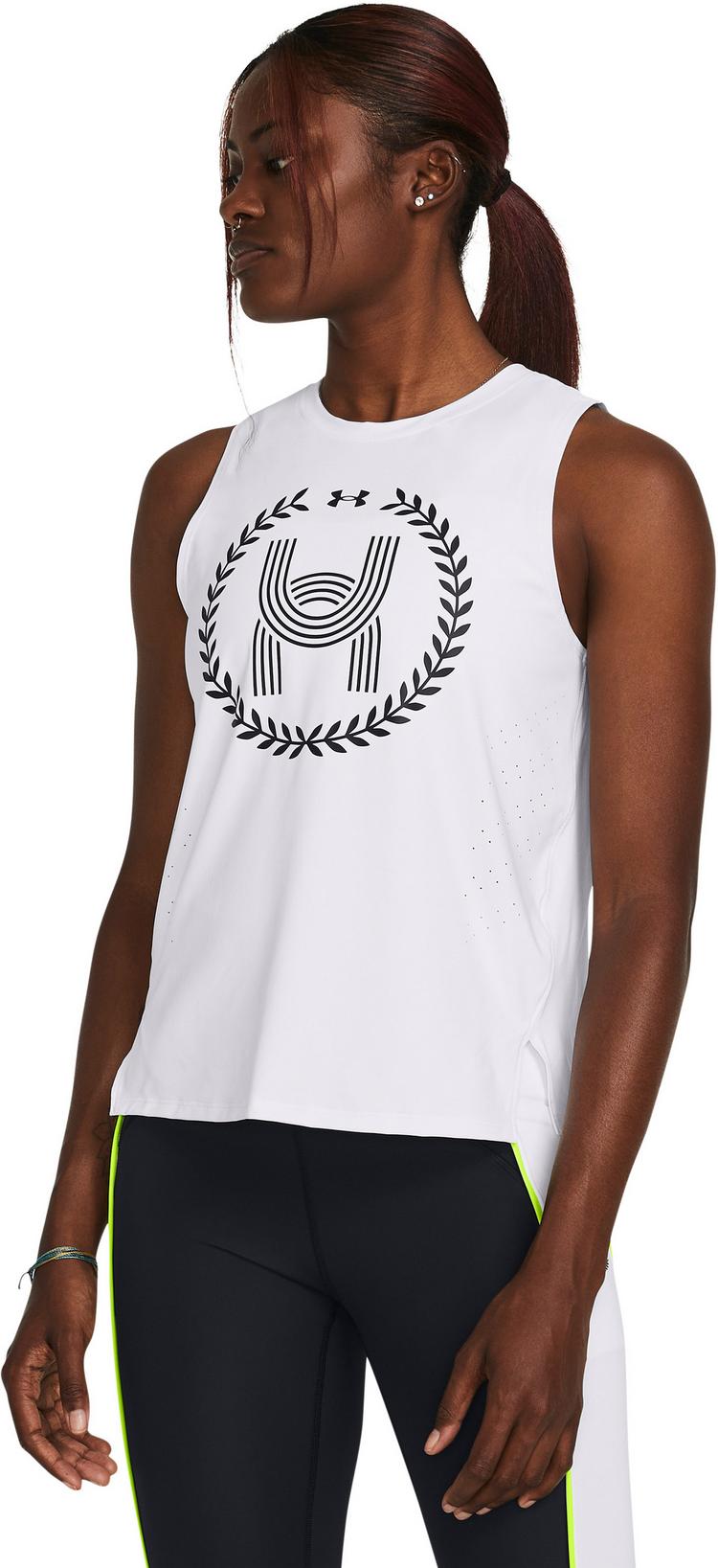 Under Armour Under Armour RUN EVERYWHERE LASER Funktionstank Damen - white black - 0 | SportScheck