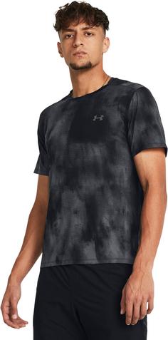 Rückansicht von Under Armour LASER WASH Funktionsshirt Herren black-castlerock-reflective