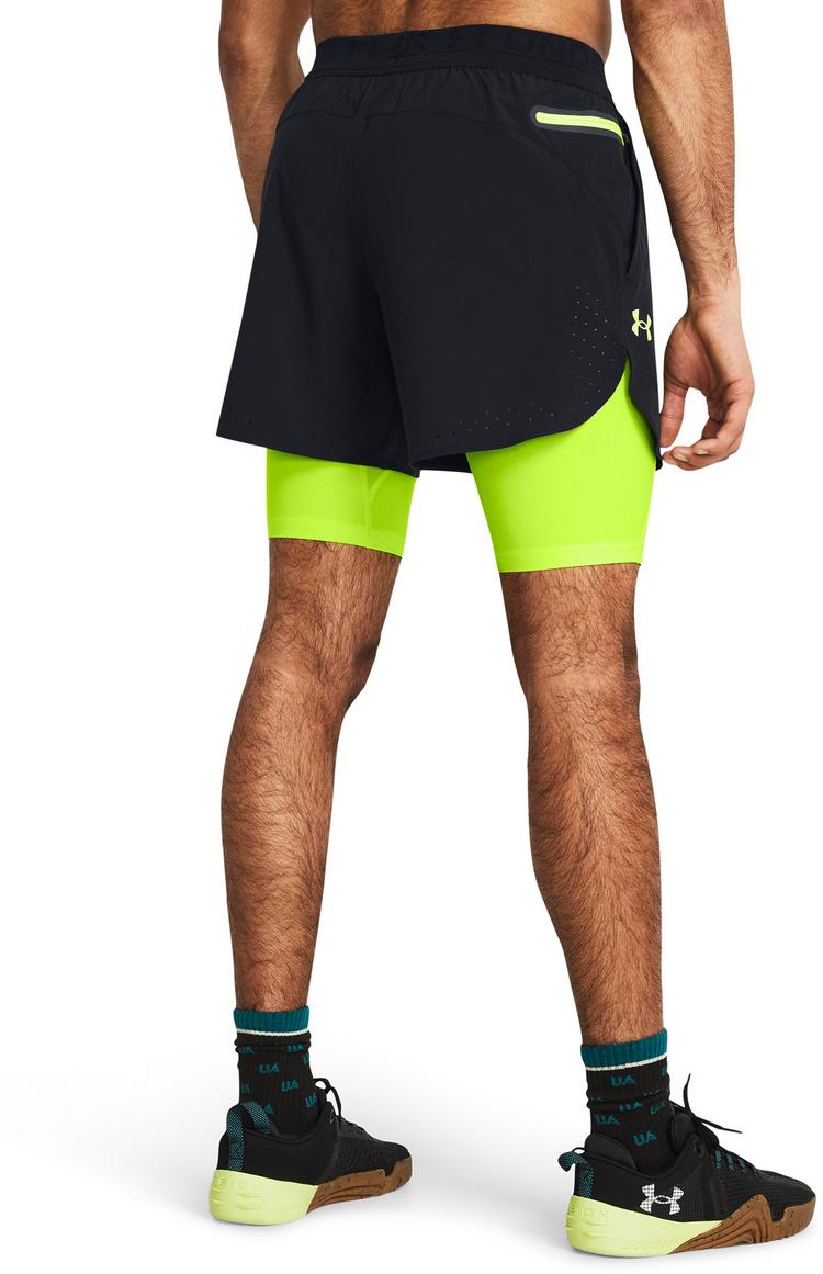 Under Armour Under Armour Peak Funktionsshorts Herren - black-high-vis yellow-high-vis yellow - 1 | SportScheck
