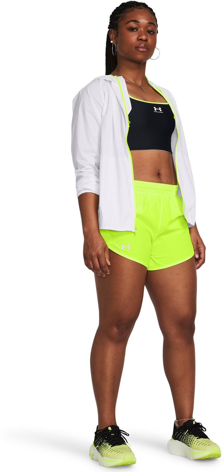Under Armour Under Armour UA FLY BY 3 SHORTS Laufshorts Damen - high-vis yellow-high-vis yellow-reflective - 2 | SportScheck