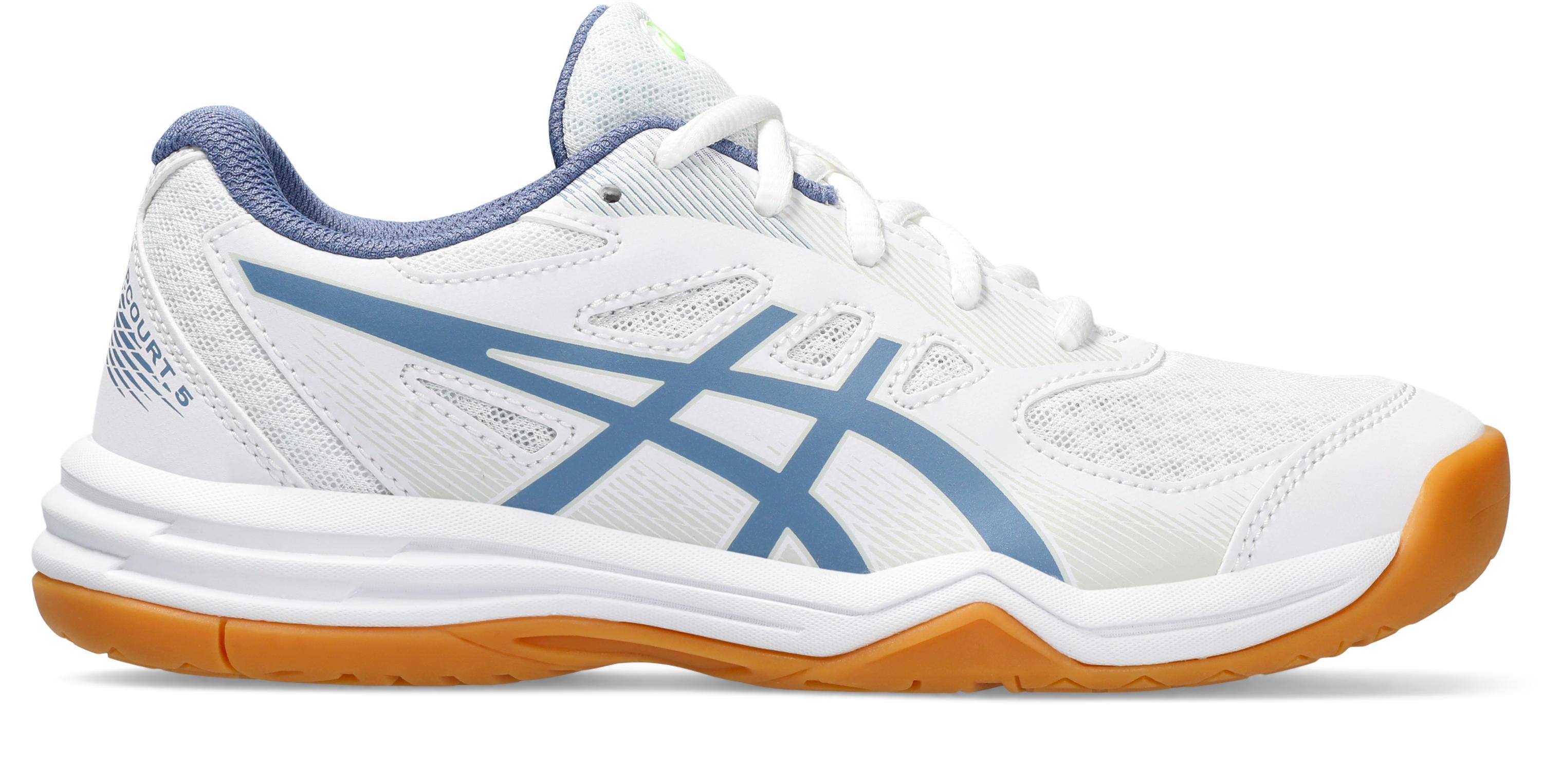 ASICS UPCOURT 5 GS Hallenschuhe Kinder white denim blue im Online Shop von SportScheck kaufen