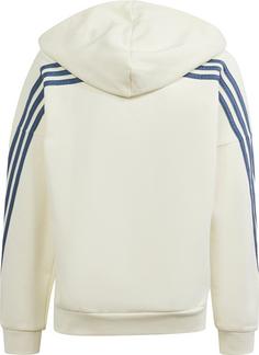 Rückansicht von adidas Kapuzenjacke Kinder ivory-preloved ink