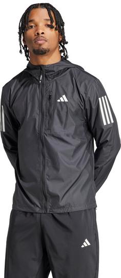 Rückansicht von adidas OWN THE RUN Laufjacke Herren black