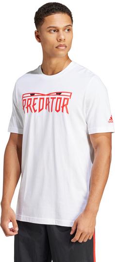 Rückansicht von adidas Predator T-Shirt Herren white