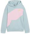 PUMA POWER COLORBLOCK Hoodie M&auml;dchen - turquoise surf
