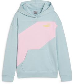 PUMA POWER COLORBLOCK Hoodie Kinder turquoise surf