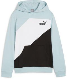 PUMA POWER COLORBLOCK Hoodie Kinder turquoise surf