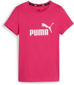 PUMA ESSENTIALS LOGO T-Shirt Kinder garnet rose