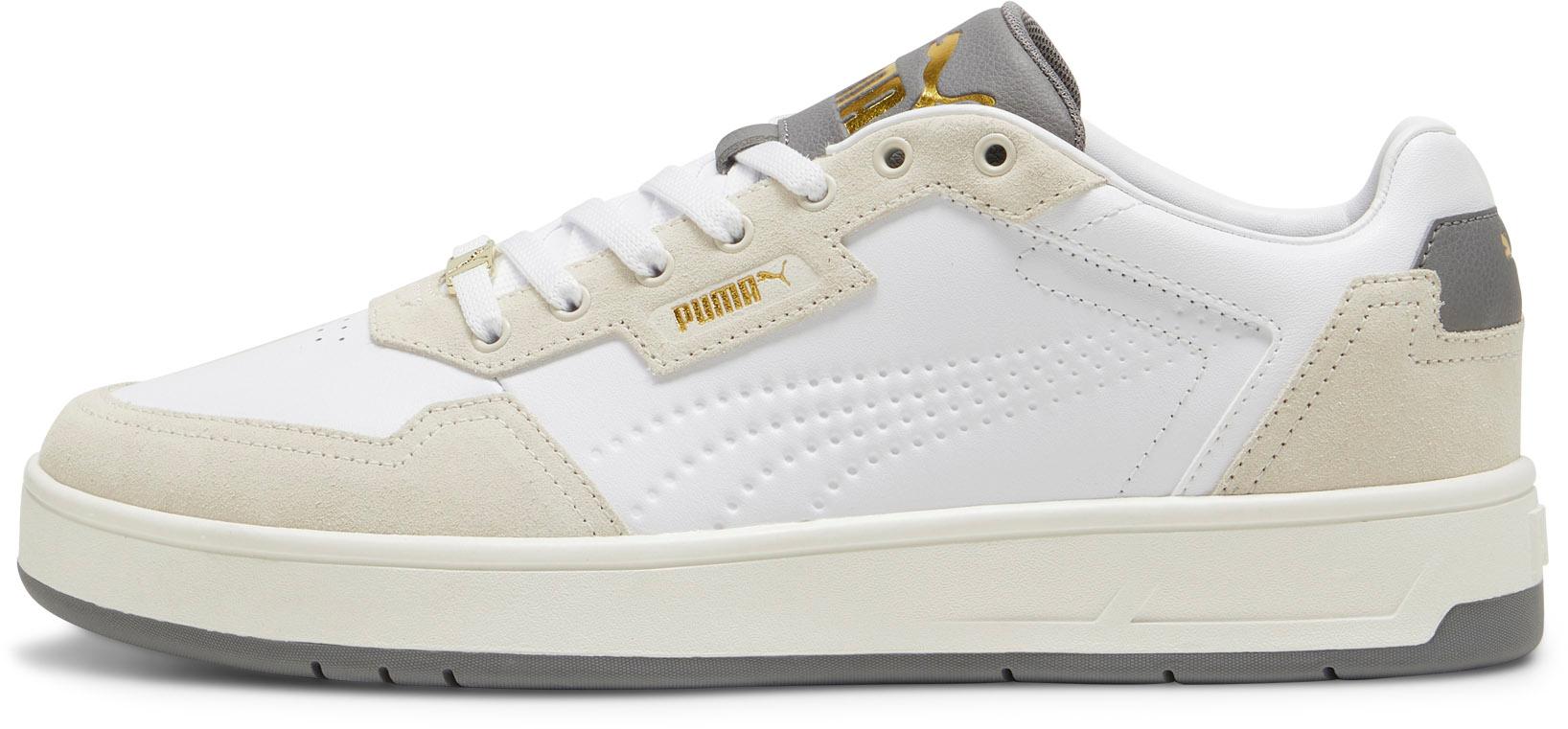 PUMA Court Classic Lux Sneaker Herren puma white-alpine snow-cast iron im Online Shop von 