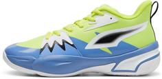 PUMA Genetics Basketballschuhe Herren electric lime-blue skies