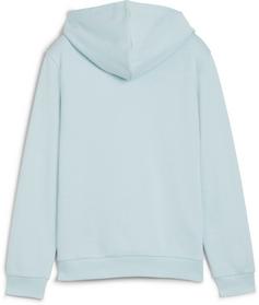 Rückansicht von PUMA POWER COLORBLOCK Hoodie Kinder turquoise surf