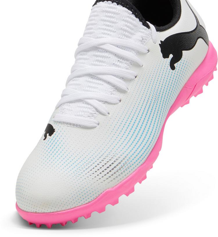 PUMA PUMA FUTURE 7 PLAY TT Jr Fu&szlig;ballschuhe Kinder - puma white-puma black-poison pink - 0 | SportScheck