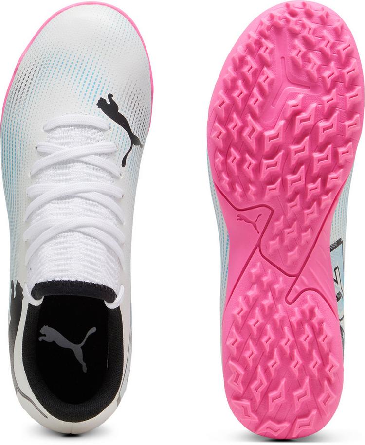 PUMA PUMA FUTURE 7 PLAY TT Jr Fu&szlig;ballschuhe Kinder - puma white-puma black-poison pink - 1 | SportScheck