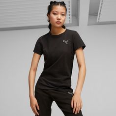 Rückansicht von PUMA Better Essentials T-Shirt Damen puma black