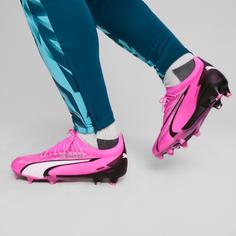 Rückansicht von PUMA ULTRA ULTIMATE FG/AG Fußballschuhe Herren poison pink-puma white-puma black