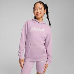 Rückansicht von PUMA ESSENTIALS BLOSSOM Hoodie Kinder grape mist