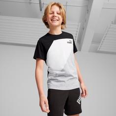 Rückansicht von PUMA POWER T-Shirt Kinder puma black