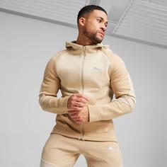 Rückansicht von PUMA EVOSTRIPE Trainingsjacke Herren prairie tan