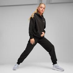 Rückansicht von PUMA Loungewear Trainingsanzug Damen puma black