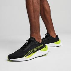 Rückansicht von PUMA Electrify Nitro 3 Laufschuhe Herren puma black-lime pow