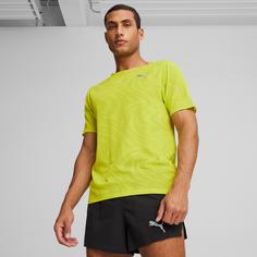 Rückansicht von PUMA RUN ULTRASPUN Funktionsshirt Herren lime pow