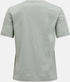 Rückansicht von Peak Performance Explore Logo Funktionsshirt Damen limit green