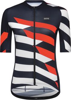 GOREWEAR Spirit Signal Chaos Fahrradtrikot Damen orbit blue-white