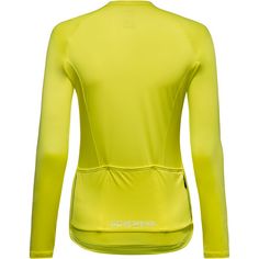 Rückansicht von GOREWEAR Spinshift Fahrradtrikot Damen washed neon yellow