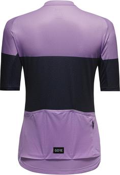 Rückansicht von GOREWEAR Spirit Stripes Fahrradtrikot Damen scrub purple-orbit blue