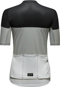 Rückansicht von GOREWEAR Spirit Stripes Fahrradtrikot Damen black-lab grey