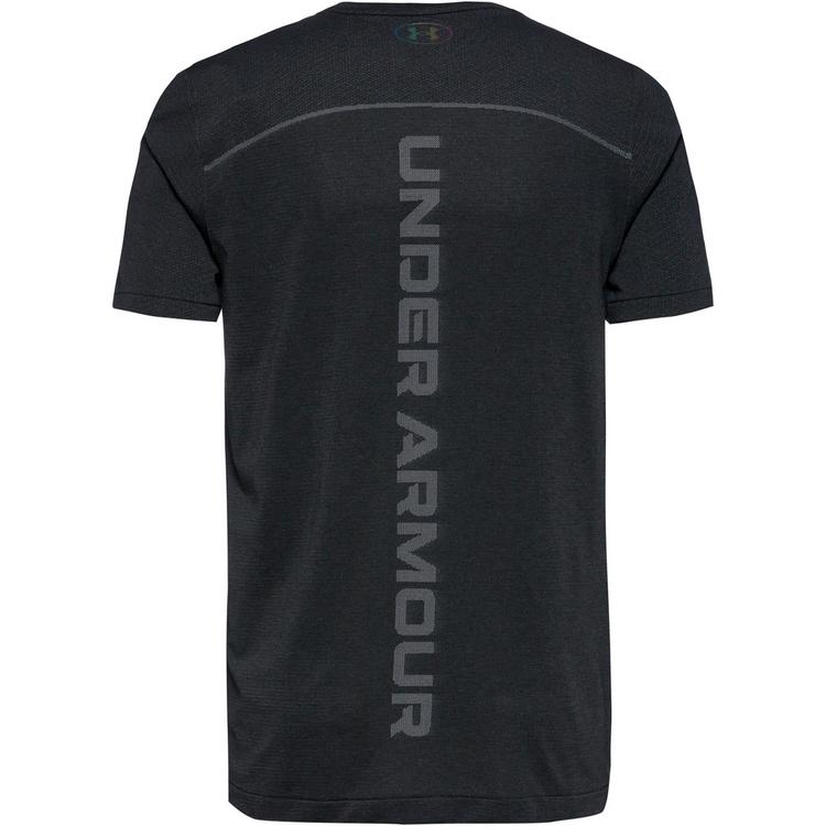 Under Armour Under Armour Rush Wordmark Funktionsshirt Herren - black-mod gray-black - 0 | SportScheck