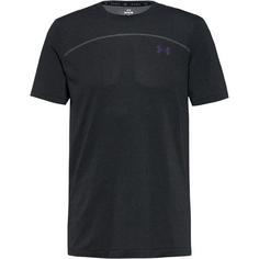 Under Armour Rush Wordmark Funktionsshirt Herren black-mod gray-black