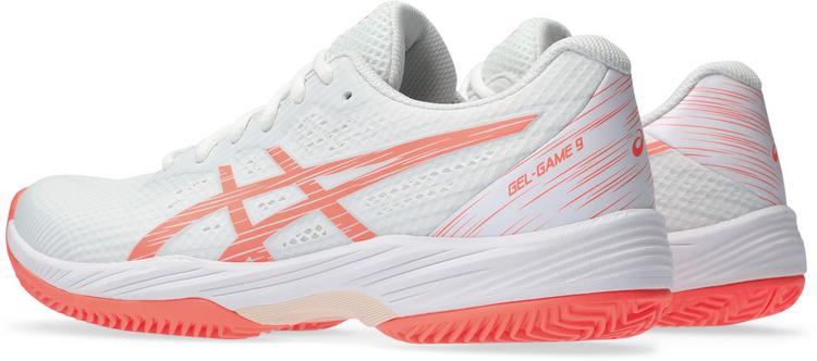 ASICS ASICS GEL-GAME 9 CLAY Tennisschuhe Damen - white-sun coral - 3 | SportScheck