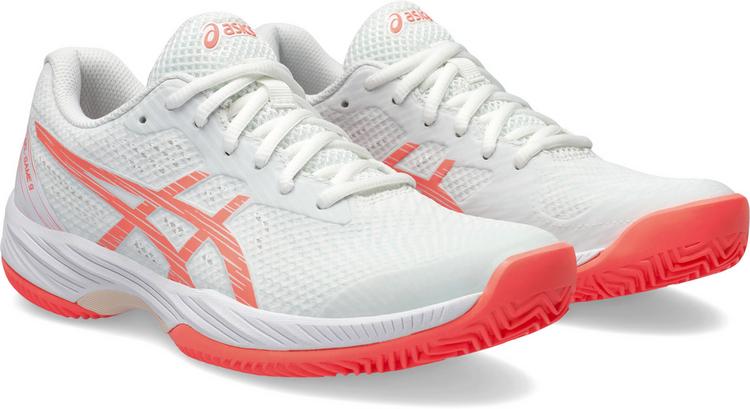 ASICS ASICS GEL-GAME 9 CLAY Tennisschuhe Damen - white-sun coral - 4 | SportScheck